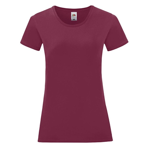 Fruit of the Loom Dam/Damer Iconic 150 T-shirt XL Bourgogne Burgundy XL