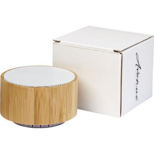 Avenue Cosmos Bamboo Bluetooth högtalare One Size Trä/Vit Wood/White One Size