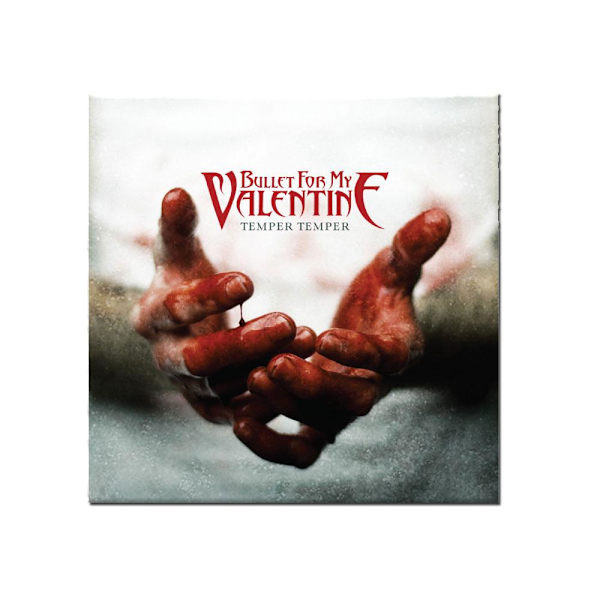 Bullet For My Valentine Temper Temper Kylskåpsmagnet En Storlek Wh White/Red One Size