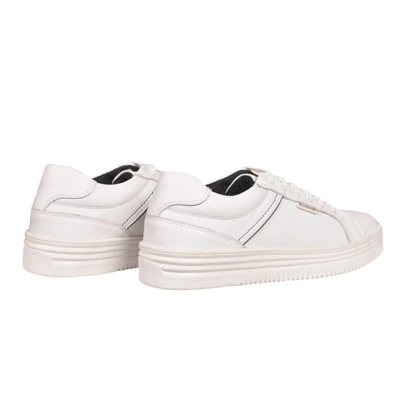 Firetrap Herr Wolf Läder Vadderade Träningsskor 7 UK Vit White 7 UK