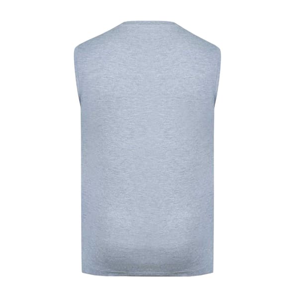 Slazenger Herr Logotyp Bomull Linne Topp S Gråmelerad Grey Marl S