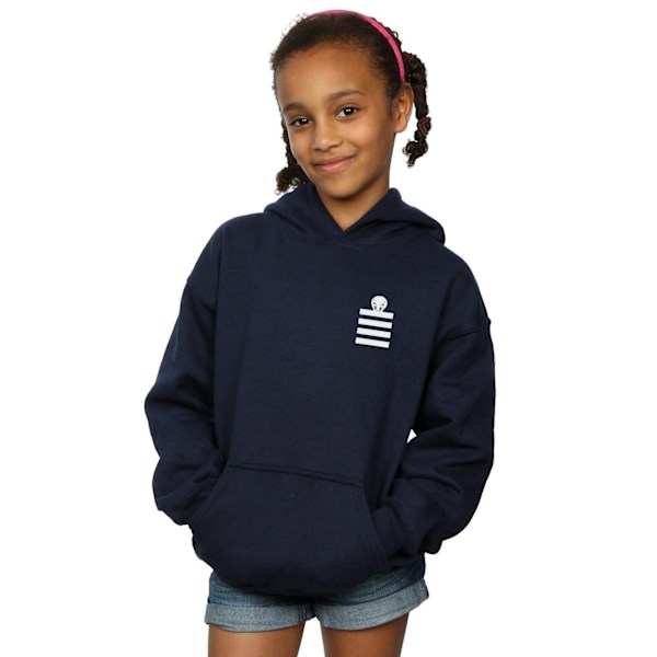 Looney Tunes Girls Tweety Pie Randig Faux Pocket Hoodie 12-13 Navy Blue 12-13 Years