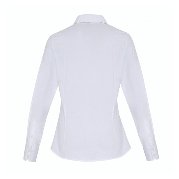 Premier Dam/Dam Stretch Fit Poplin Långärmad Blus M W White M
