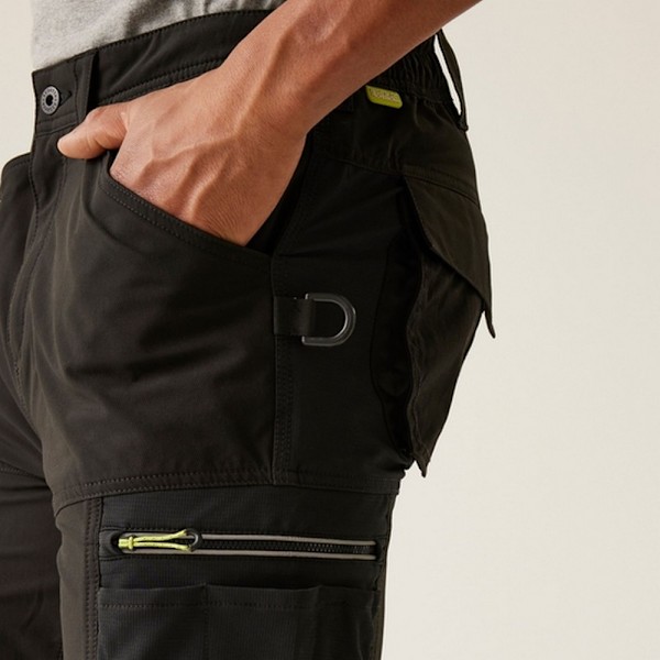 Regatta Professional Softshell Stretch Arbetsbyxor Herr 34S B Black 34S