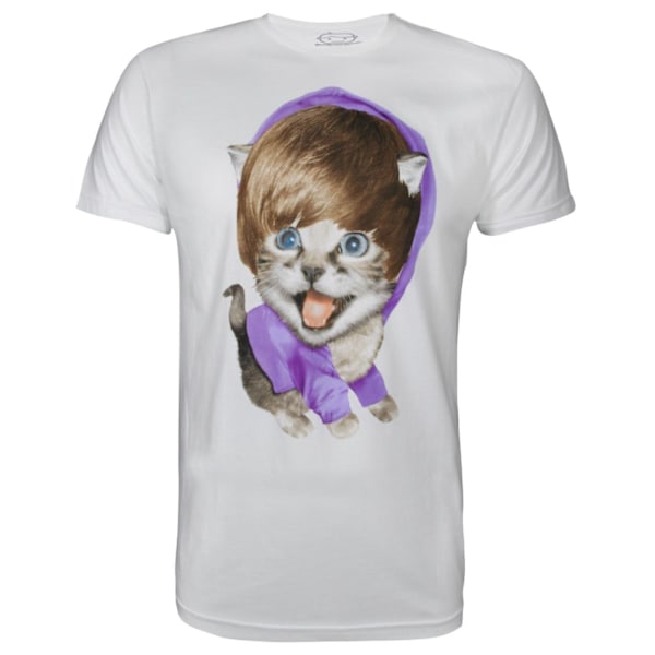 Goodie Two Sleeves Mens Baby Meow T-Shirt M Vit White M