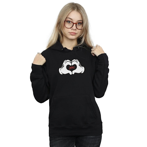 Disney Dam/Kvinnor Mickey Mouse Loves You Hoodie M Svart Black M