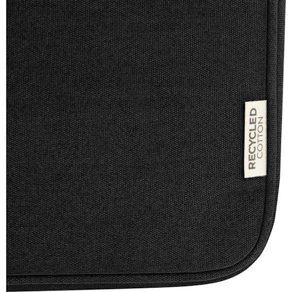 Unbranded Joey Canvas Recycled 2L Laptop Sleeve One Size Solid Solid Black One Size