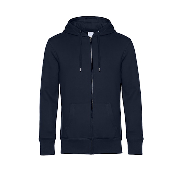 B&C Herr Full Zip Hoodie M Marinblå Navy M