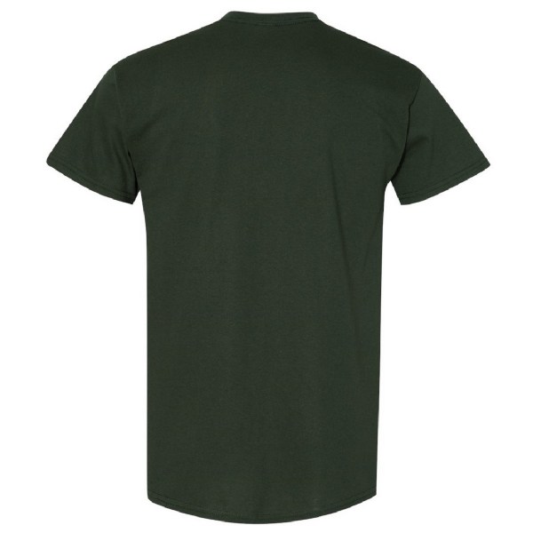 Gildan Herr kraftig bomull kortärmad T-shirt 2XL Marinblå Navy 2XL
