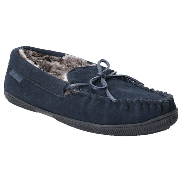 Hush Puppies herr Ace Slip On lädersko 12 UK marinblå Navy 12 UK