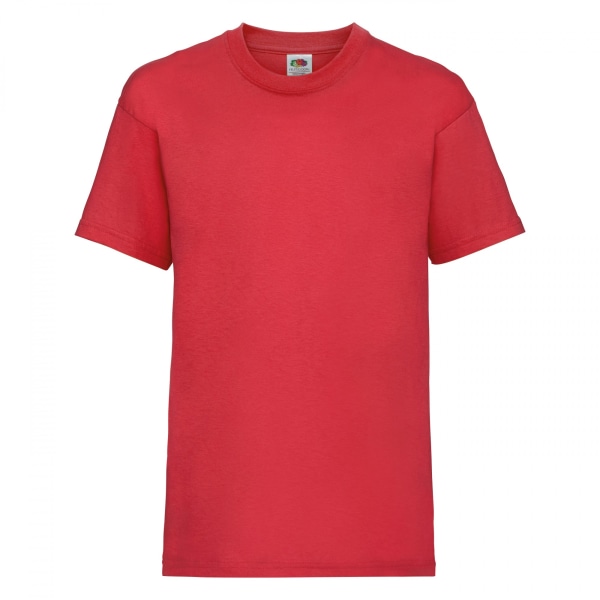 Fruit Of The Loom Barn/Barn Unisex Valueweight Kortärmad T-shirt Red 7-8