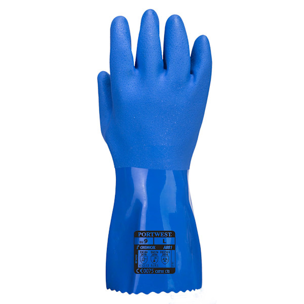 Portwest Unisex Vuxen A881 Marine Ultra PVC Kemikälvantar X Blue XL