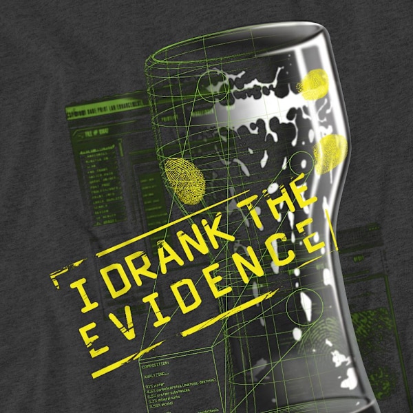 CSI Unisex Vuxen I Drack Beviset T-Shirt XL Kolgrå Charcoal XL