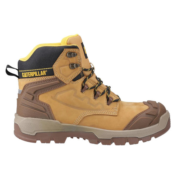 Caterpillar Striver Säkerhetsstövlar i Läder för Män 12 UK Svart/Honung Black/Honey/Yellow 12 UK