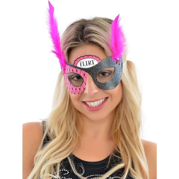 Text Hen Night Ögonmask (6-pack) One Size Svart/Rosa/Vit Black/Pink/White One Size