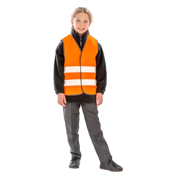 Result Barn/Barn Hi-Vis Väst 7-9 År Fluorescerande Orange Fluorescent Orange 7-9 Years