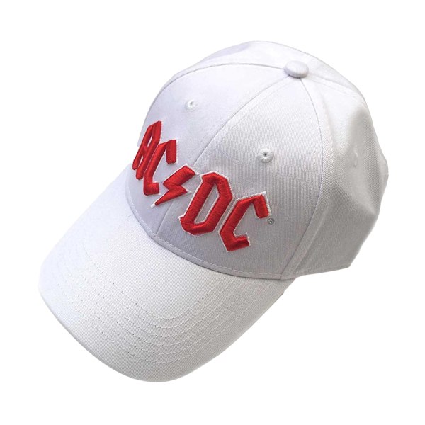 AC/DC Unisex Vuxen Logo Baseball Cap En Storlek Vit White One Size