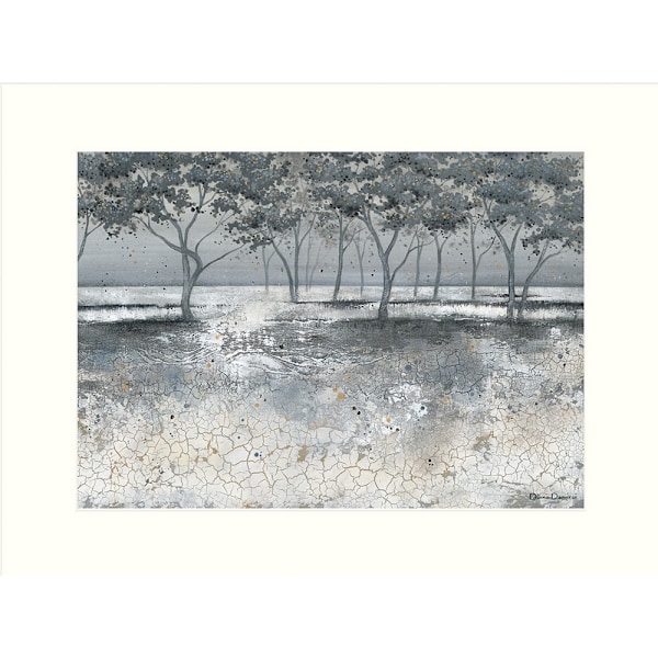 Diane Demirci Frosted Trees Print 40cm x 30cm Grå/Svart Grey/Black 40cm x 30cm