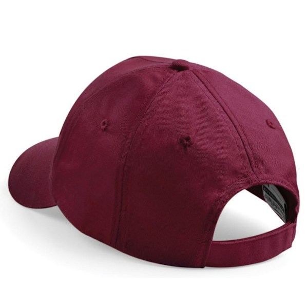 Beechfield Unisex Original 5-Panel Baseballkeps i enfärgad design, One Size Burgundy One Size