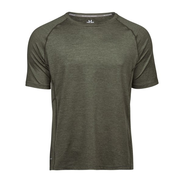 Tee Jays Cool Dry Kortärmad T-shirt XL Oliv Melange Olive Melange XL