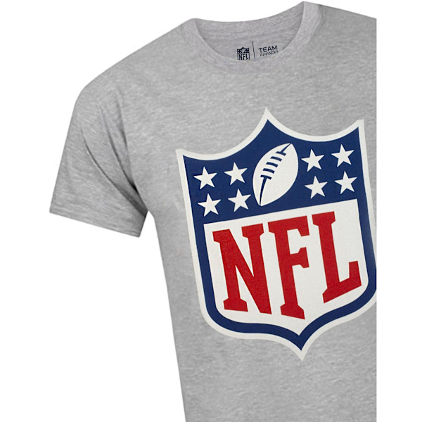 NFL Herr Logotyp Shield T-shirt M Grå Grey M
