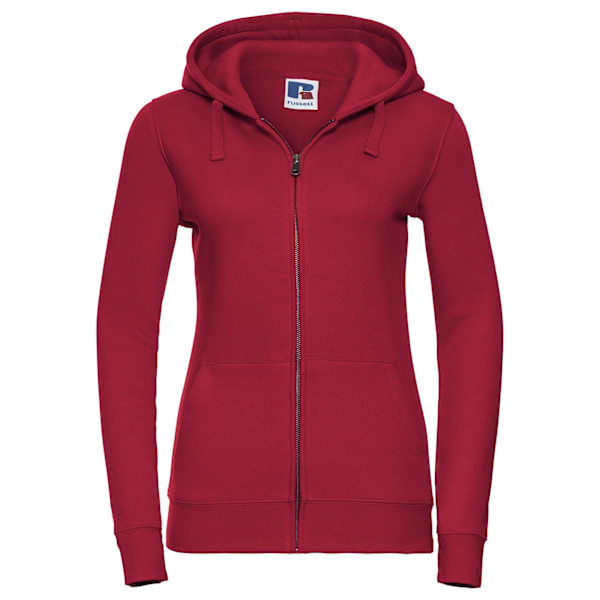 Russell Dam Hoodie med Full Zip för Kvinnor/Dam i Storlek S, Ljus Oxford Light Oxford S