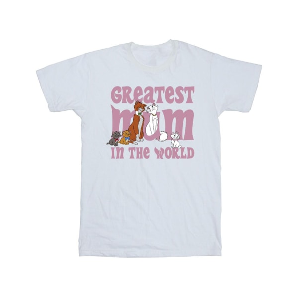 Disney Girls The Aristocats Greatest Mum T-shirt i bomull 3-4 Ja White 3-4 Years