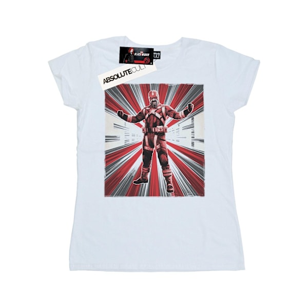 Marvel Womens/Ladies Black Widow Movie Red Sparrow Fits Cotton White L