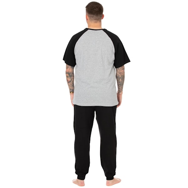 Batman Herr Logotyp Lång Pyjamas Set S Grå/Svart Grey/Black S