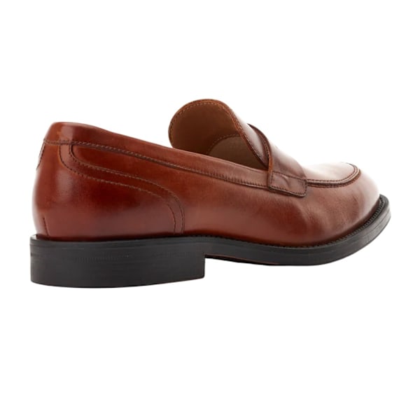 Base London Kennedy Läder Slip-on Loafers för Män 11 UK Bränd Ta Burnt Tan 11 UK