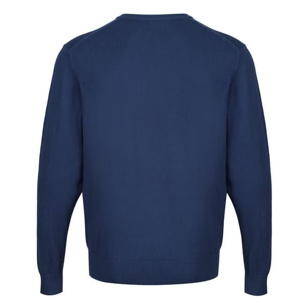 CastlePoint Stickad V-ringad Tröja för Män M Denim Denim M