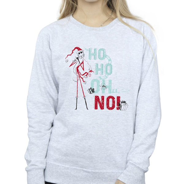 Disney Dam/Kvinnor The Nightmare Before Christmas Ho Ho No Sweatshirt Sports Grey XXL
