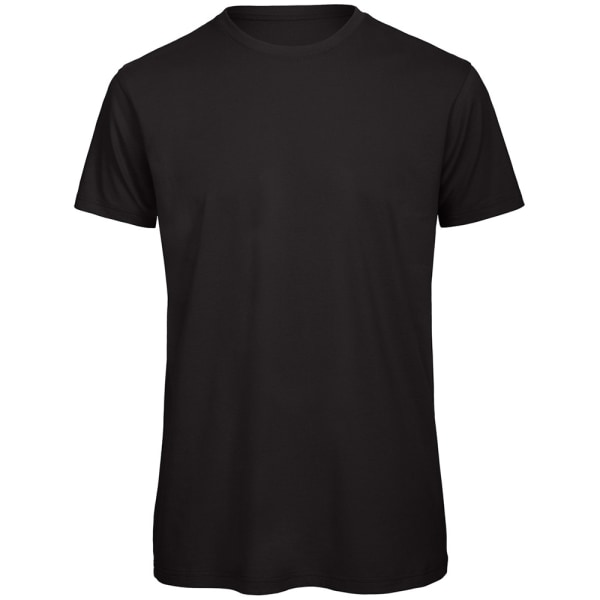 B&C Mens Favorite Organic Cotton Crew T-shirt 3XL Svart Black 3XL