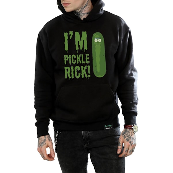 Rick And Morty Herr I´m Pickle Rick Hoodie L Svart Black L