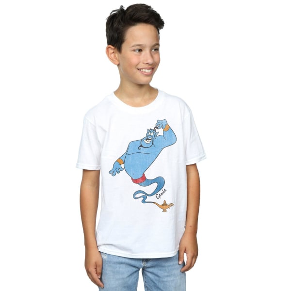 Aladdin Boys Classic Genie Cotton T-Shirt 9-11 Years White White 9-11 Years