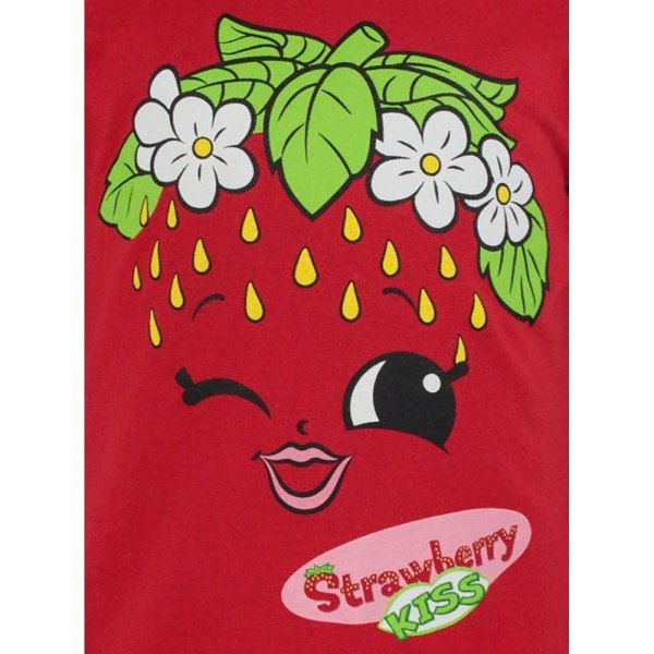 Shopkins Girls Strawberry Kiss T-shirt 3-4 år Knallröd Bright Red 3-4 Years