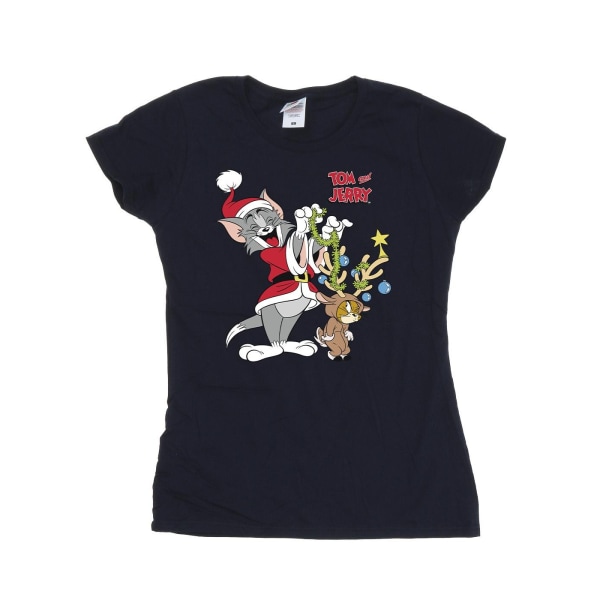 Tom & Jerry Dam/Damjul Jul Ren T-shirt i Bomull XL Navy Blue XL