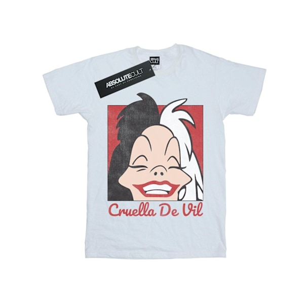 Disney Girls Cruella De Vil Cropped Head Bomull T-shirt 12-13 år White 12-13 Years