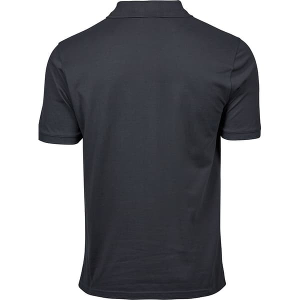 Tee Jays Herr Bomull Pique Poloshirt M Mörkgrå Dark Grey M