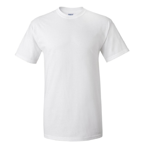 Gildan Mens Ultra Cotton Kortärmad T-shirt S Vit White S