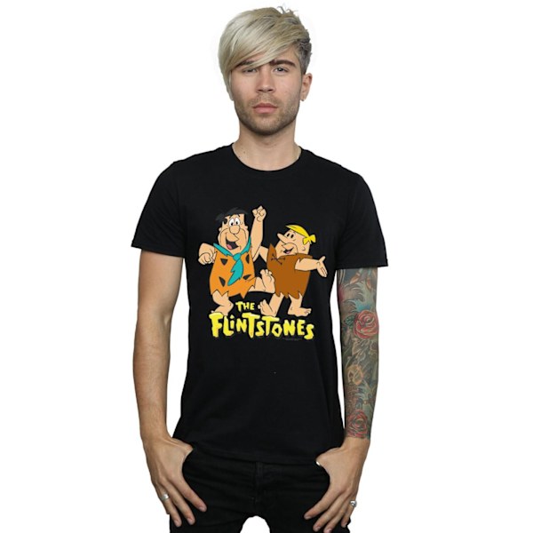 The Flintstones Herr Fred Och Barney T-Shirt XL Svart Black XL