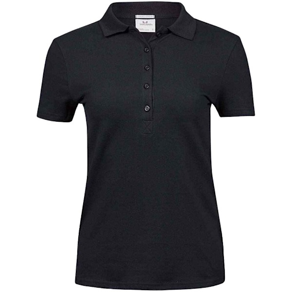 Tee Jays Dam/Kvinnors Lyx Stretch Polotröja S Svart Black S