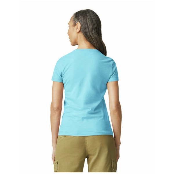 Gildan Dam/Kvinnor Ringspun Bomull Mjuk T-shirt L Sky Sky L