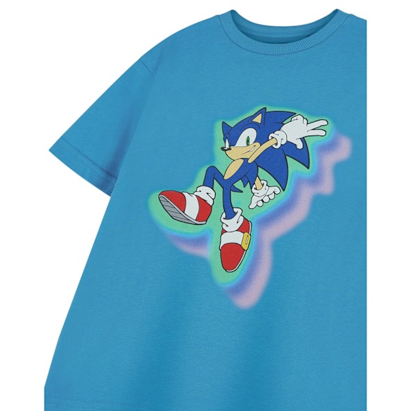 Sonic The Hedgehog Boys Glow Trio T-shirt med korta ärmar 13-14 år Blue 13-14 Years