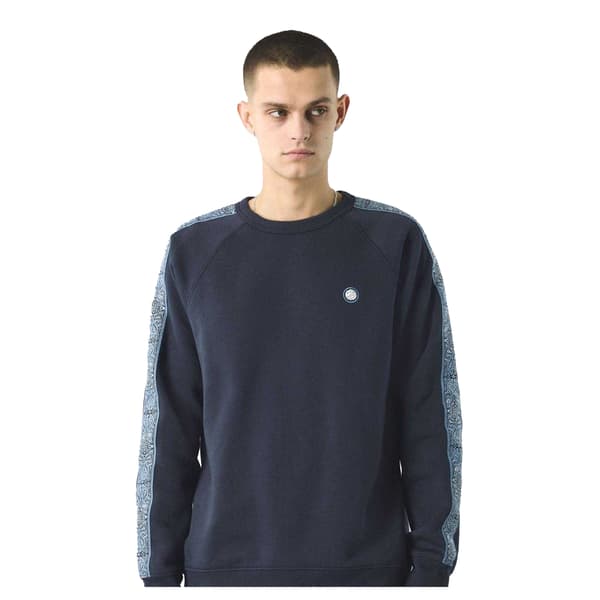 Pretty Green Herr Paisley Regular Raglan Sweatshirt L Marinblå Navy L
