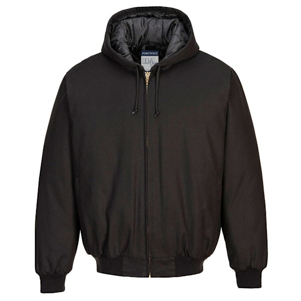 Portwest Unisex Vuxen Anka Quiltfodrad Vadderad Jacka med Huva L B Black L