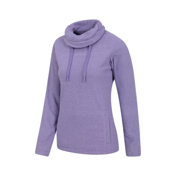 Mountain Warehouse Dam/Dam Hebridean Cowl Neck Fleecetopp Grape 18 UK