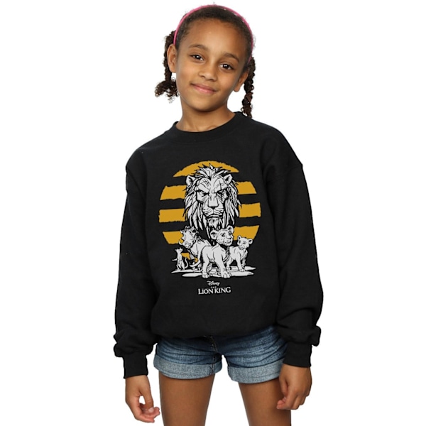 Disney Girls The Lion King Movie Group Sweatshirt 9-11 År Bl Black 9-11 Years