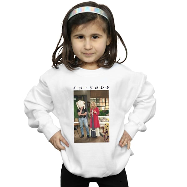 Friends Girls Joey Kalkon Sweatshirt 7-8 År Vit White 7-8 Years