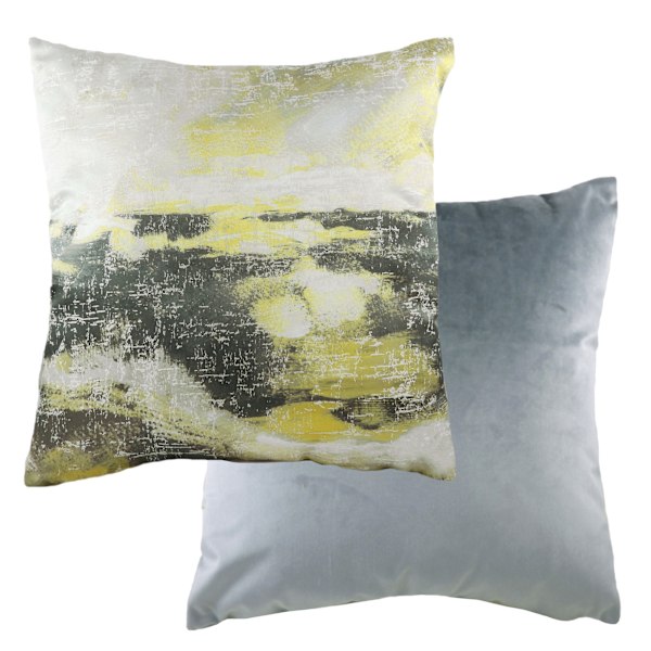 Evans Lichfield Landskap Kuddfodral 43cm x 43cm Grå/Ocker Grey/Ochre Yellow 43cm x 43cm